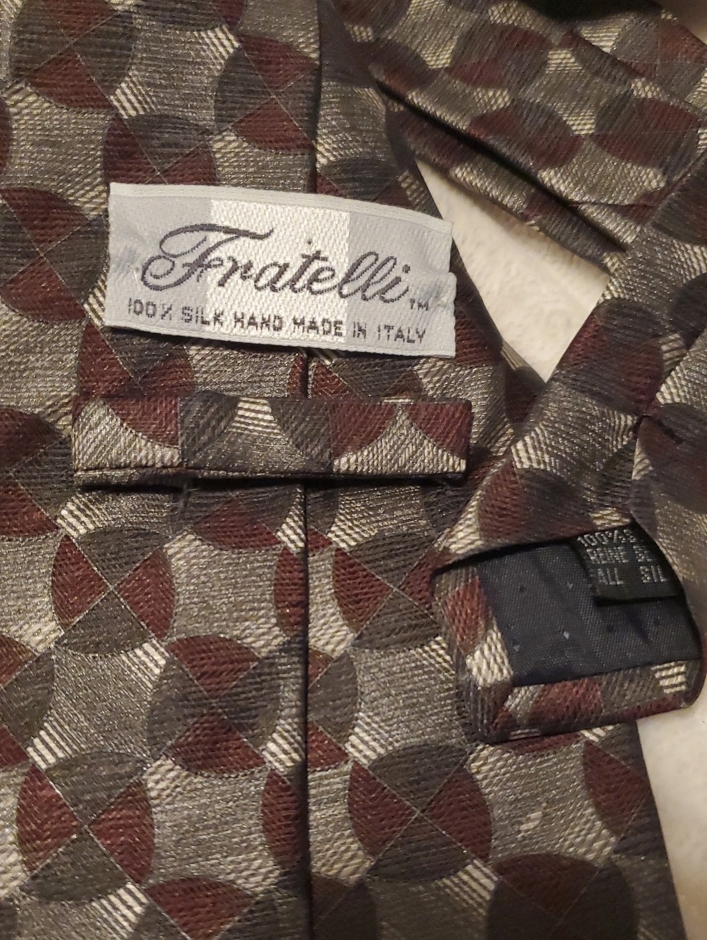 Fratelli Tie, 100% Silk Hand Made In Italy - Picture 2 of 4
